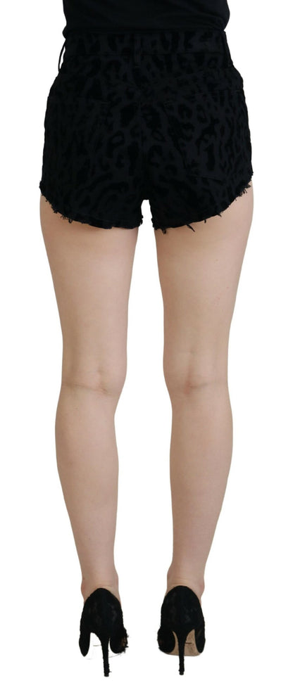  - Elegant High Waist Denim Hot Pants Shorts