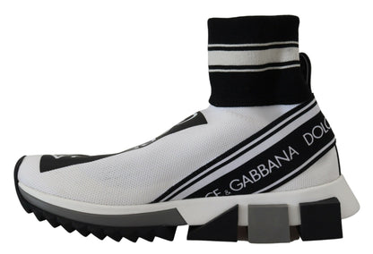  - Chic Black and White Sorrento Slip-On Sneakers