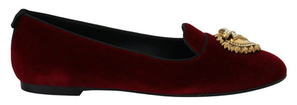  - Bordeaux Velvet Devotion Loafers