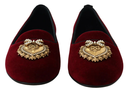  - Bordeaux Velvet Devotion Loafers