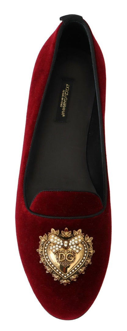  - Bordeaux Velvet Devotion Loafers