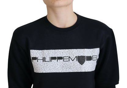  - Chic Black Printed Cotton Sweater