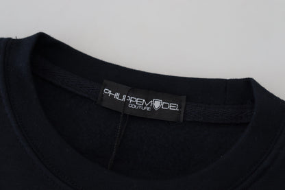  - Chic Black Printed Cotton Sweater