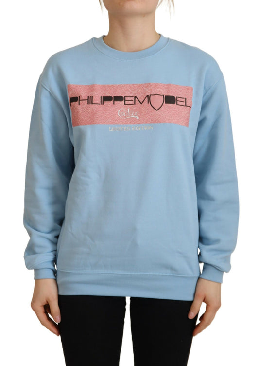  - Elegant Light Blue Long Sleeve Sweater