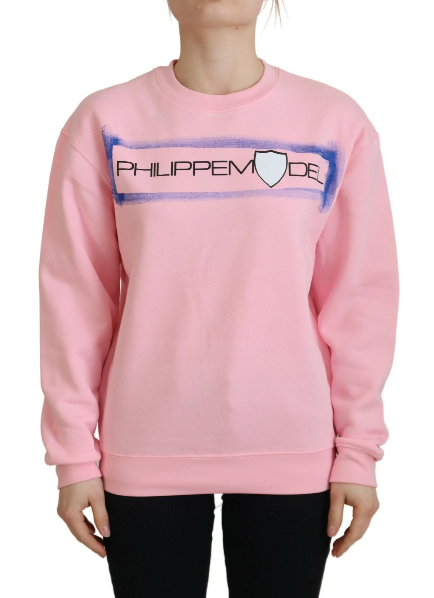  - Elegant Pink Long Sleeve Pullover Sweater