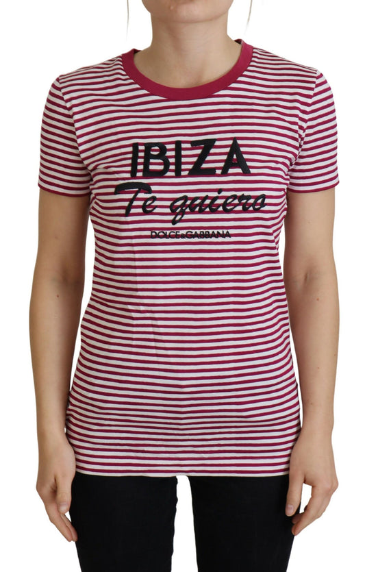  - Exclusive Striped Ibiza Crew Neck Tee