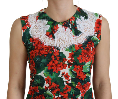  - Chic Floral Print Tank Top Vest