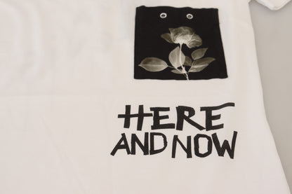  - Chic Monochrome 'Here and Now' Cotton Tee