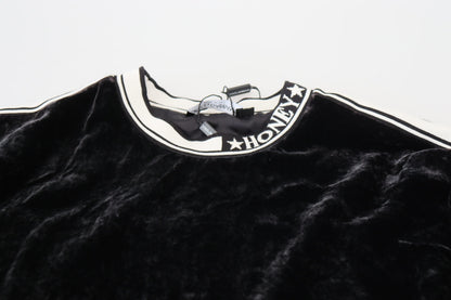  - Elegant Silk Blend Velvet Sweater