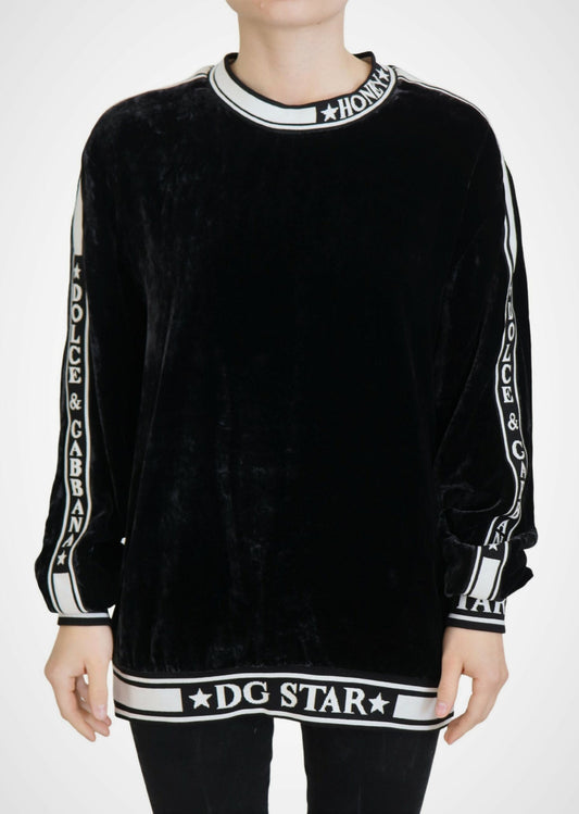  - Elegant Silk Blend Velvet Sweater