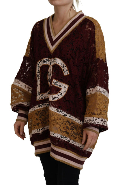  - Multicolor V-Neck Pullover Sweater