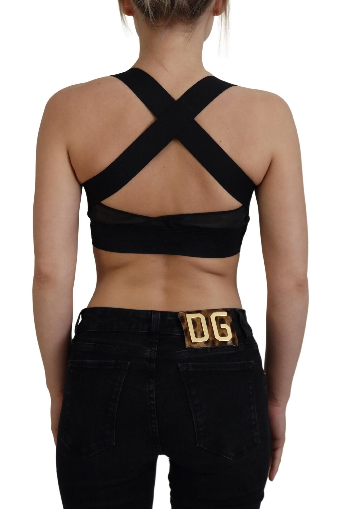  - Elegant Cropped Top with Front Zipper