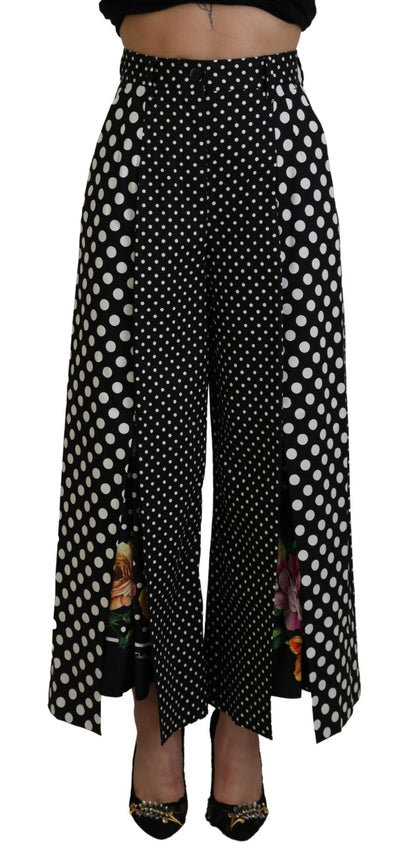  - Elegant High-Waist Polka Dot Pants