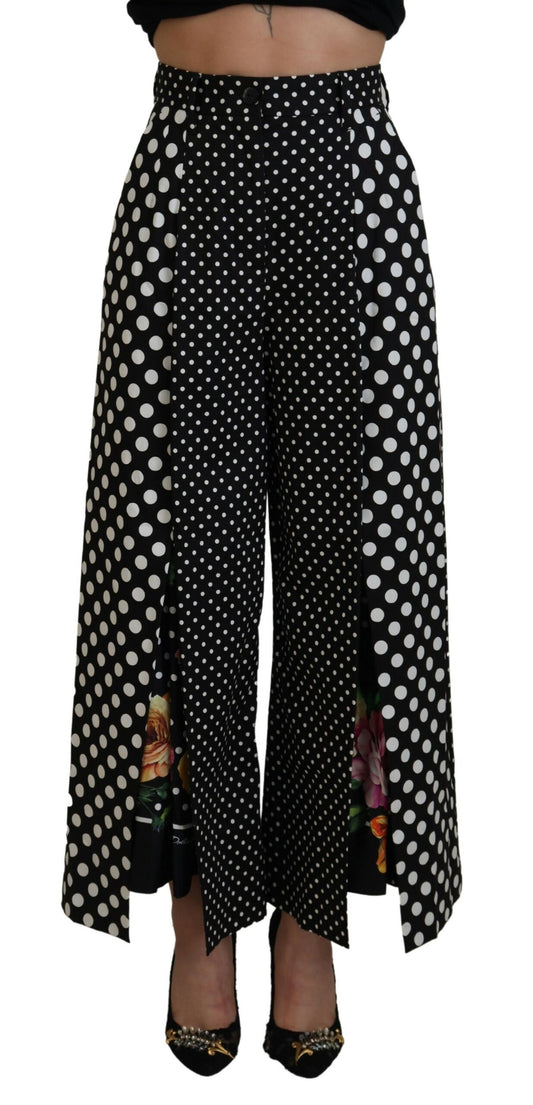  - Elegant High-Waist Polka Dot Pants