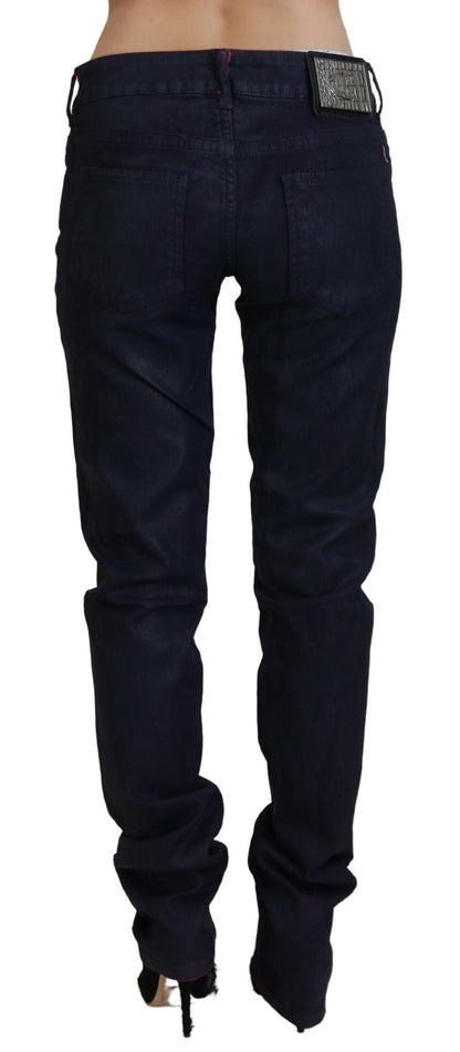  - Sleek Black Low Waist Denim Pants