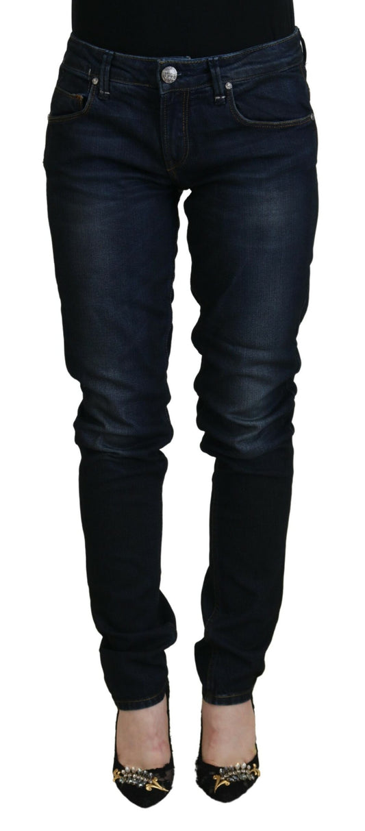  - Chic Low Waist Denim Skinny Jeans