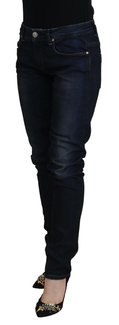  - Chic Low Waist Denim Skinny Jeans