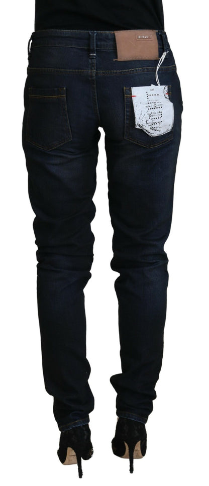  - Chic Low Waist Denim Skinny Jeans