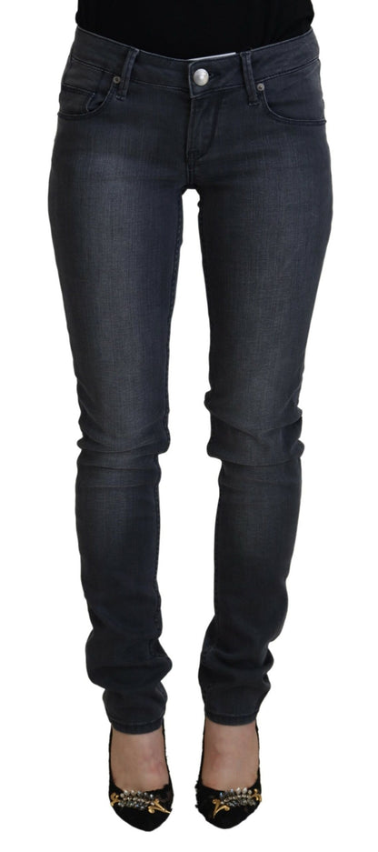  - Chic Gray Low Waist Skinny Jeans