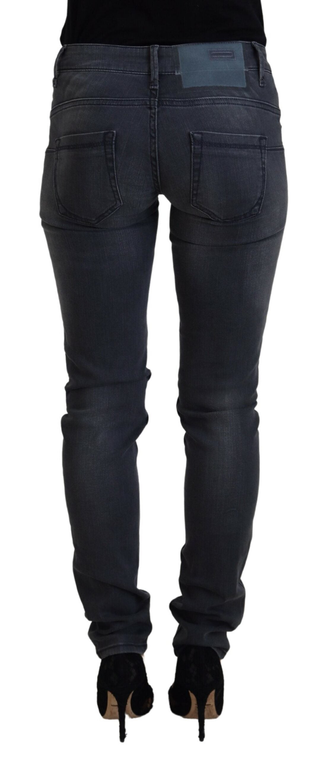  - Chic Gray Low Waist Skinny Jeans