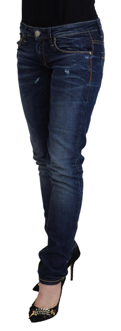  - Chic Low Waist Designer Skinny Jeans