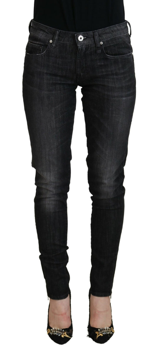  - Chic Black Low Waist Skinny Jeans