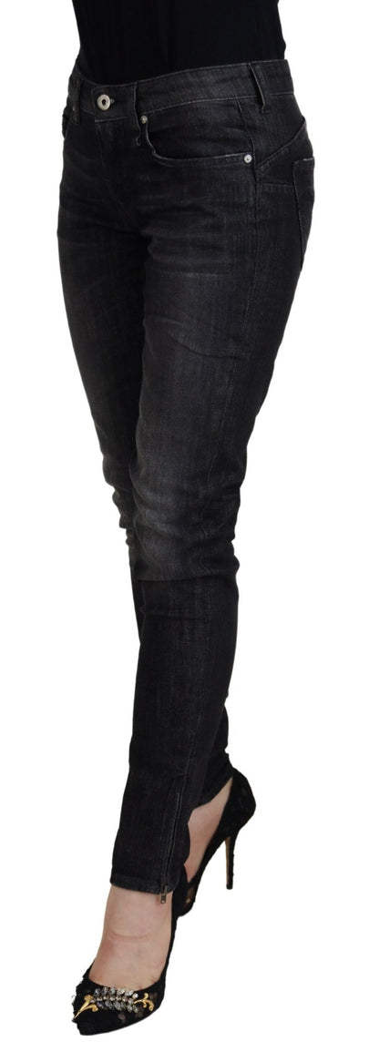 - Chic Black Low Waist Skinny Jeans