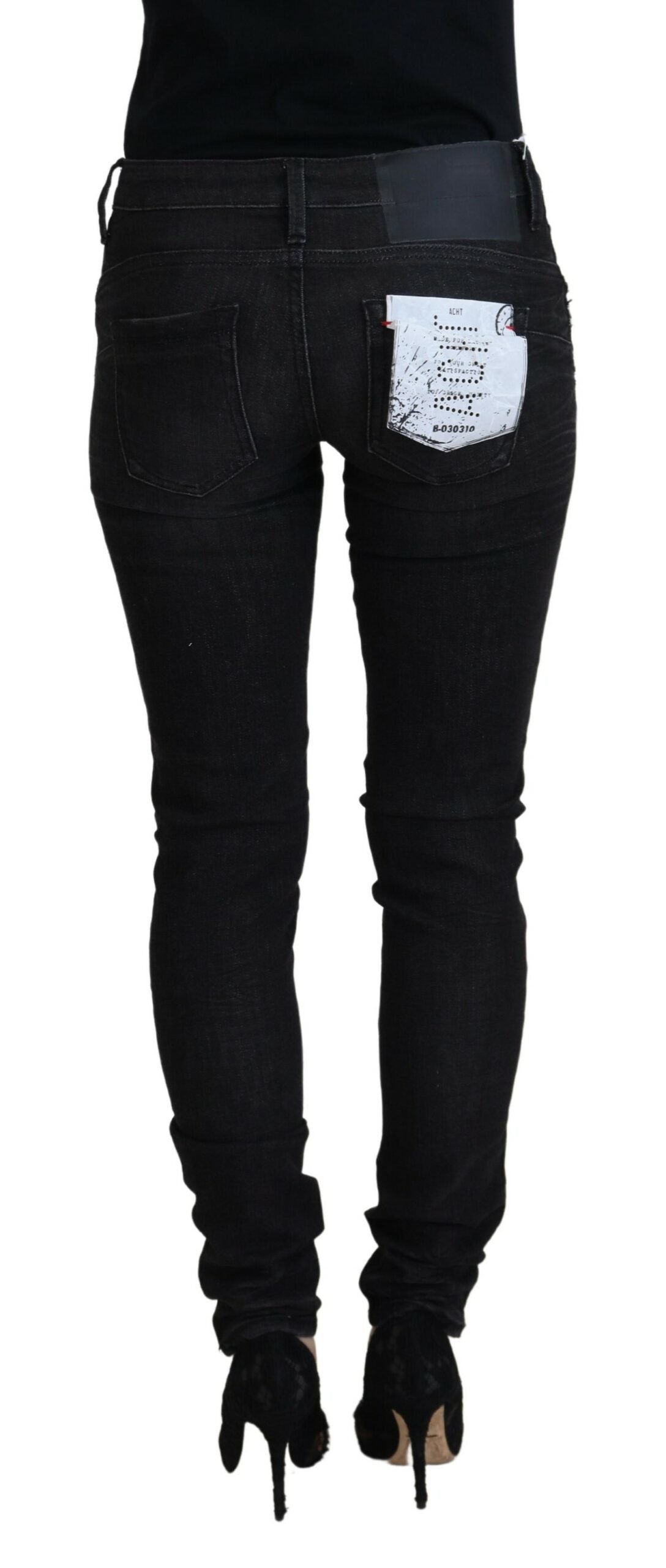  - Chic Low Waist Designer Skinny Jeans