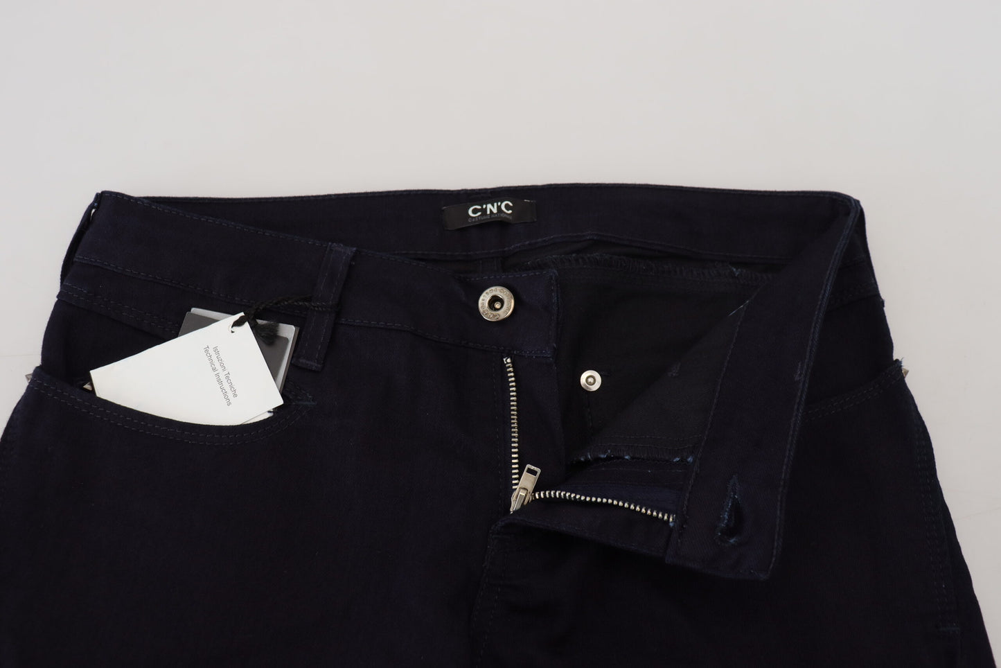  - Chic Black Low Waist Denim Skinny Jeans