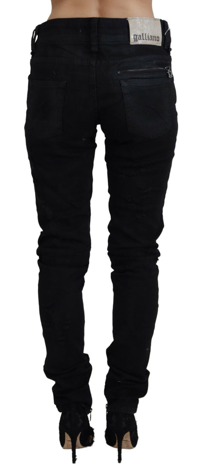  - Chic Mid Waist Flared Black Jeans