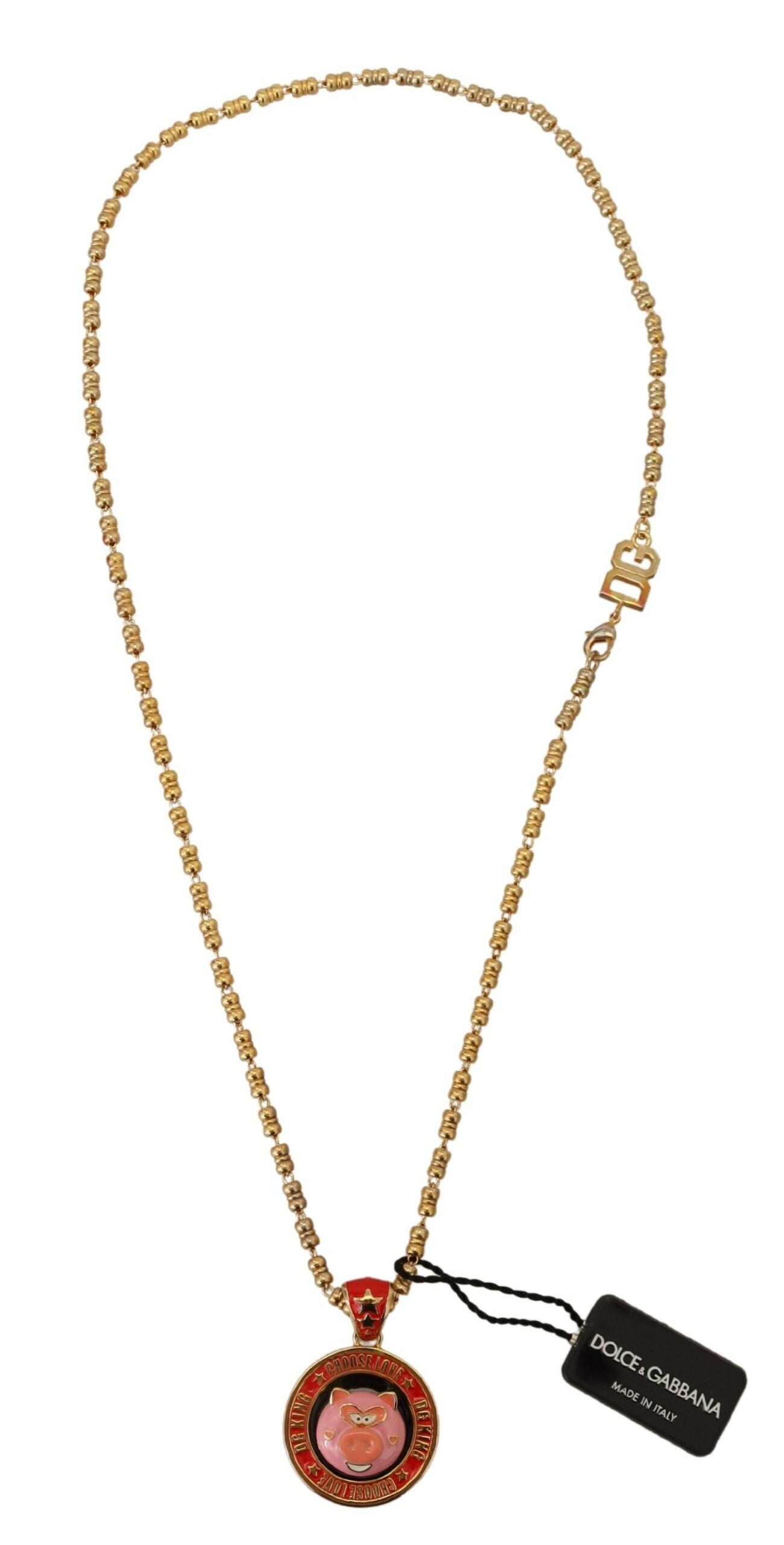  - Elegant Gold Charm Chain Necklace