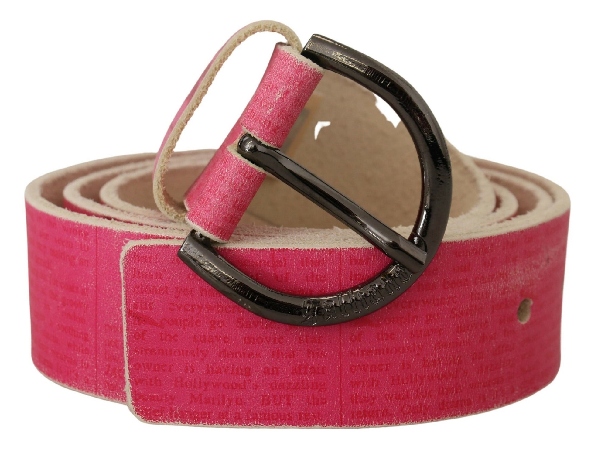 Pink Leather Fashion Belt