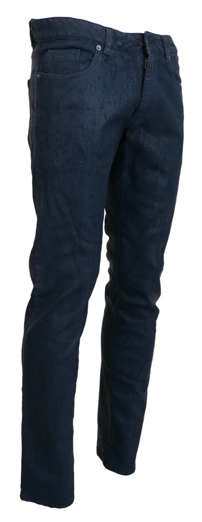  - Chic Tapered Blue Denim Jeans