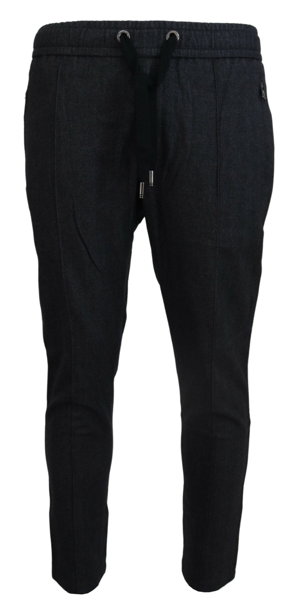  - Elegant Grey Cotton Joggers for Men