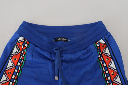  - Elegant Multicolor Printed Cotton Shorts