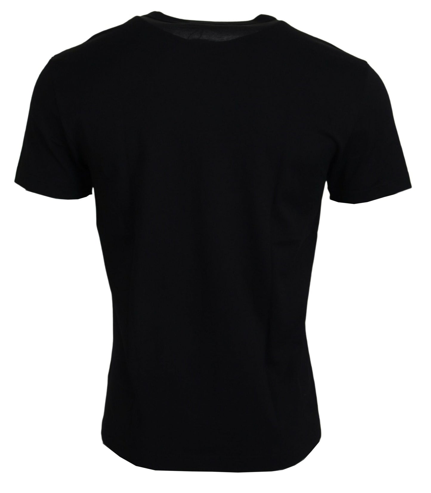 - Chic Black Cotton Tee for the Modern Man