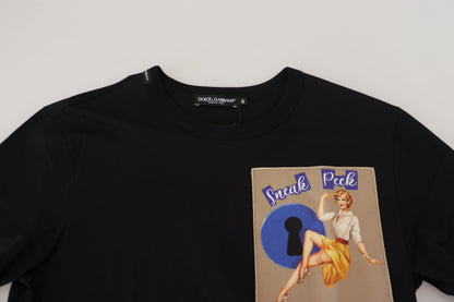  - Chic Black Cotton Tee for the Modern Man