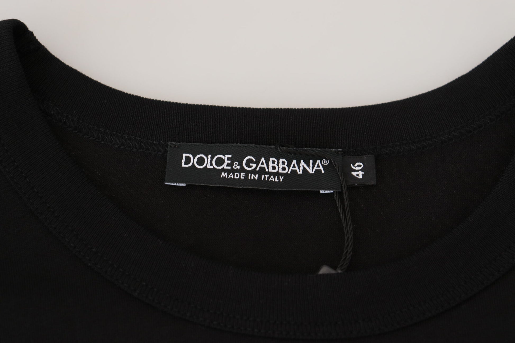Dolce & Gabbana Chic Black Cotton Tee for Men