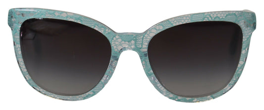  - Elegant Blue Lace Detail Sunglasses