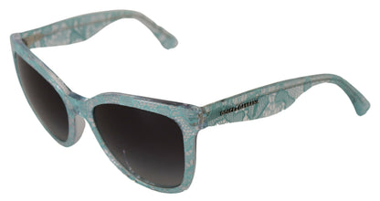  - Elegant Blue Lace Detail Sunglasses