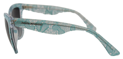  - Elegant Blue Lace Detail Sunglasses