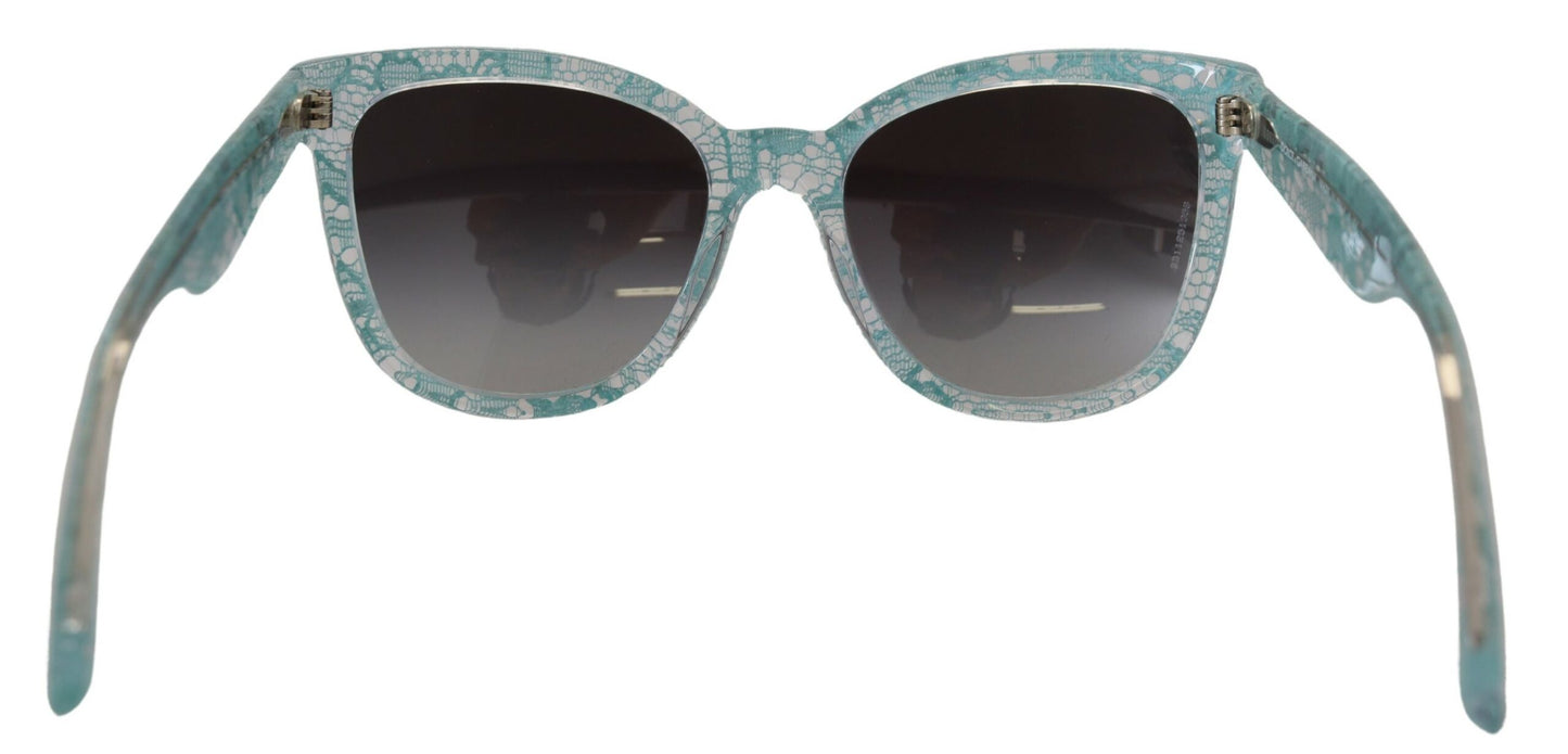  - Elegant Blue Lace Detail Sunglasses