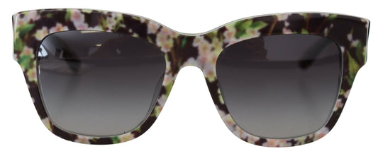  - Elegant Black Multicolor Gradient Sunglasses