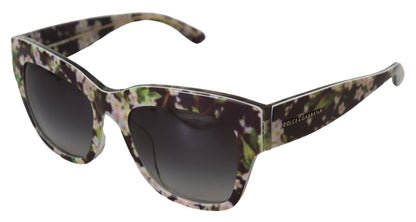  - Elegant Black Multicolor Gradient Sunglasses