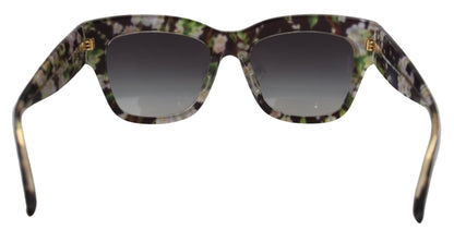  - Elegant Black Multicolor Gradient Sunglasses