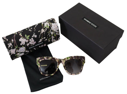  - Elegant Black Multicolor Gradient Sunglasses