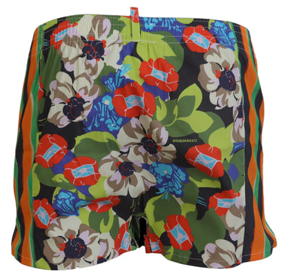  - Multicolor Floral Men's Swim Shorts