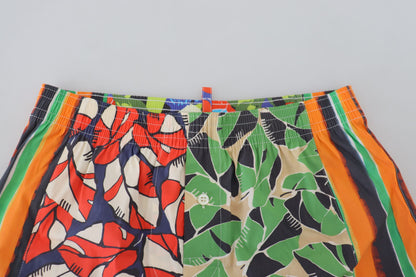  - Multicolor Floral Men's Swim Shorts