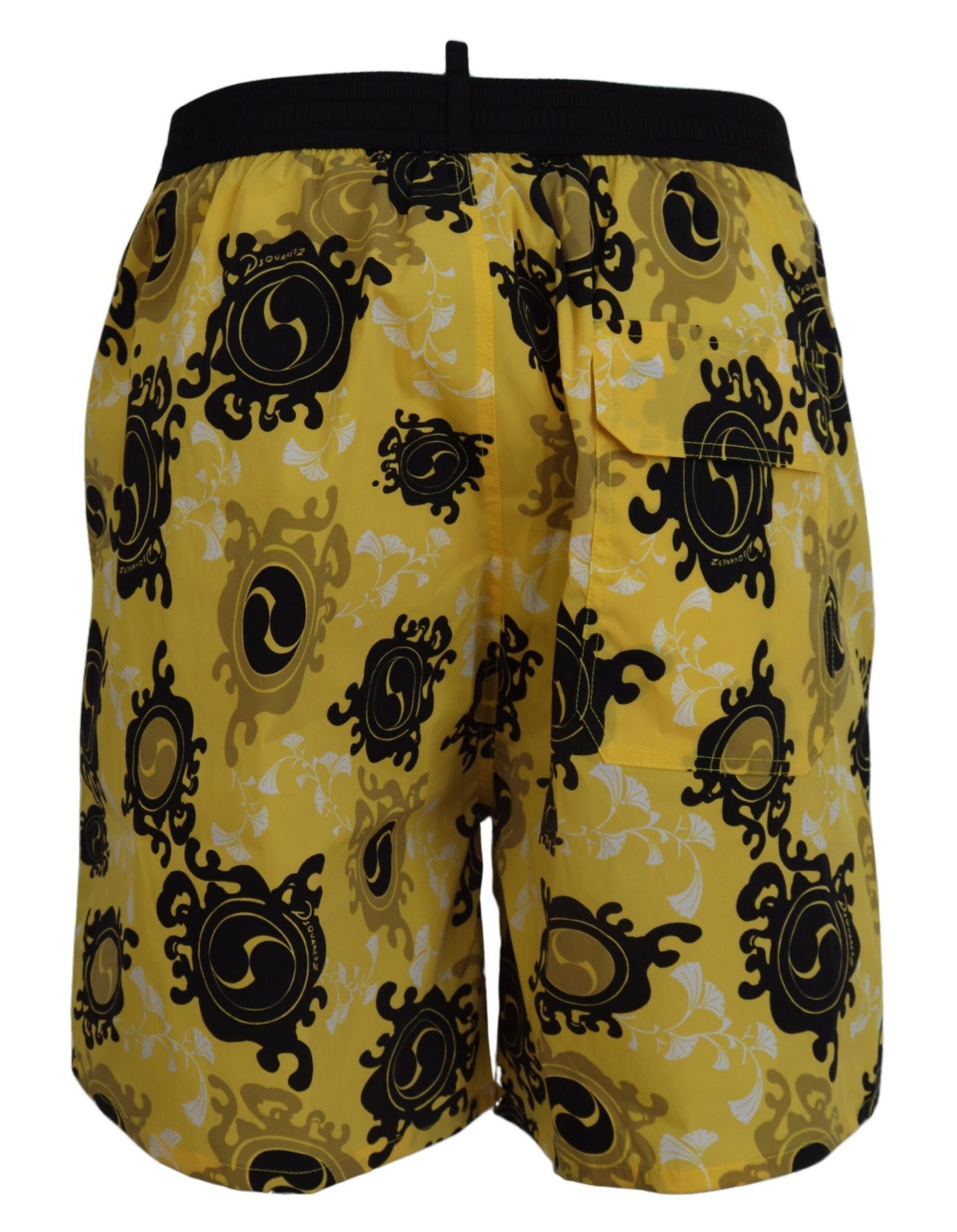  - Yellow Block Print Swim Shorts Boxer