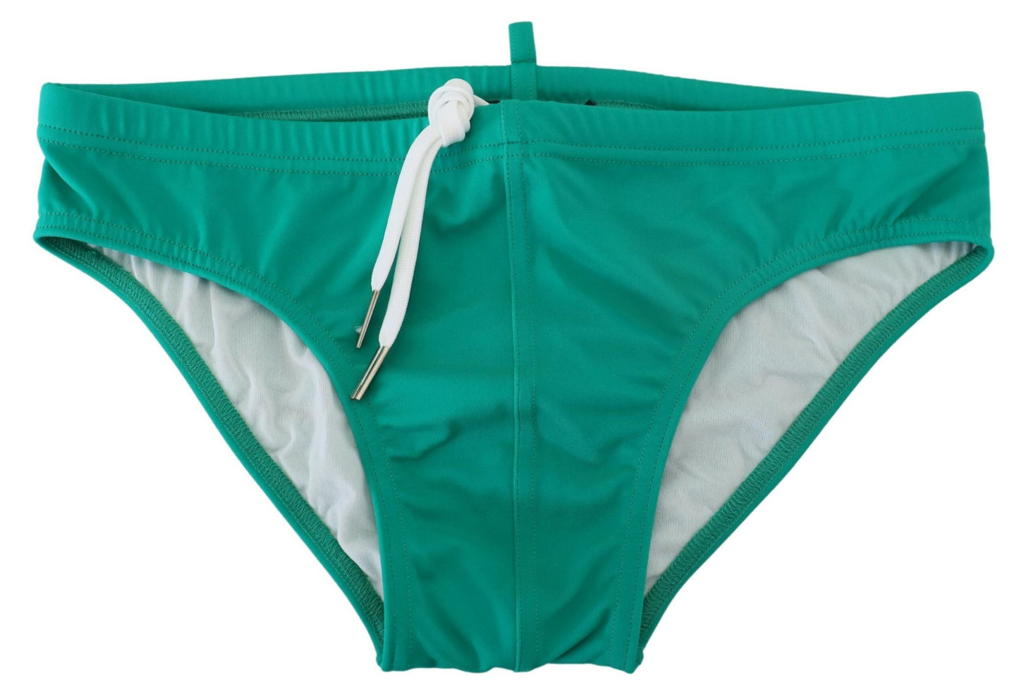  - Chic Green Swim Briefs with White Logo